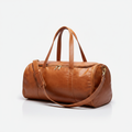 Men's Leather Gym Bag Camel