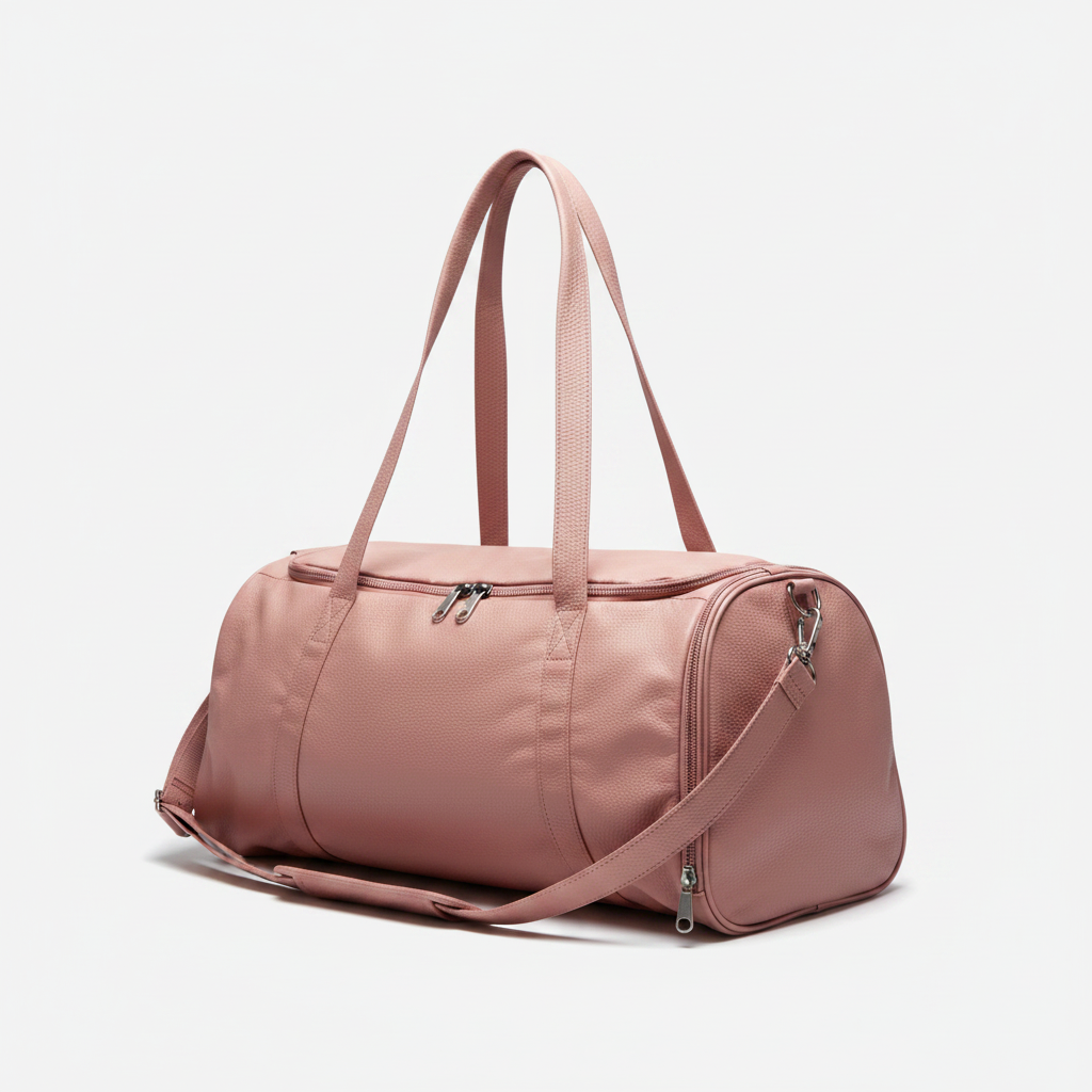 Women's Leather Gym Bag Dusty Rose