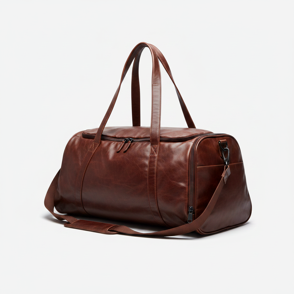 Men's Leather Gym Bag Espresso