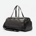 Men's Leather Gym Bag Dark Grey