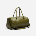Men's Leather Gym Bag Olive Green