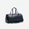 Men's Leather Gym Bag Midnight Blue