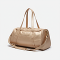 Women's Leather Gym Bag Champagne