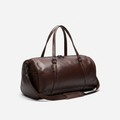 Men's Leather Gym Bag Dark Brown